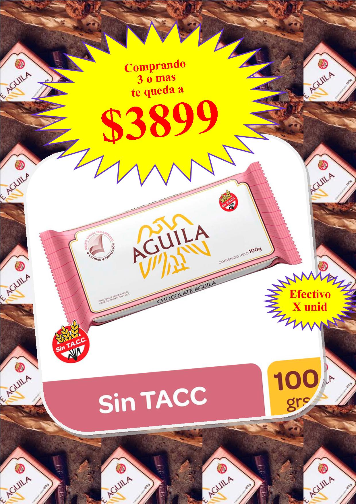 CHOCOLATE AGUILA 100g NEGRO OFERTA